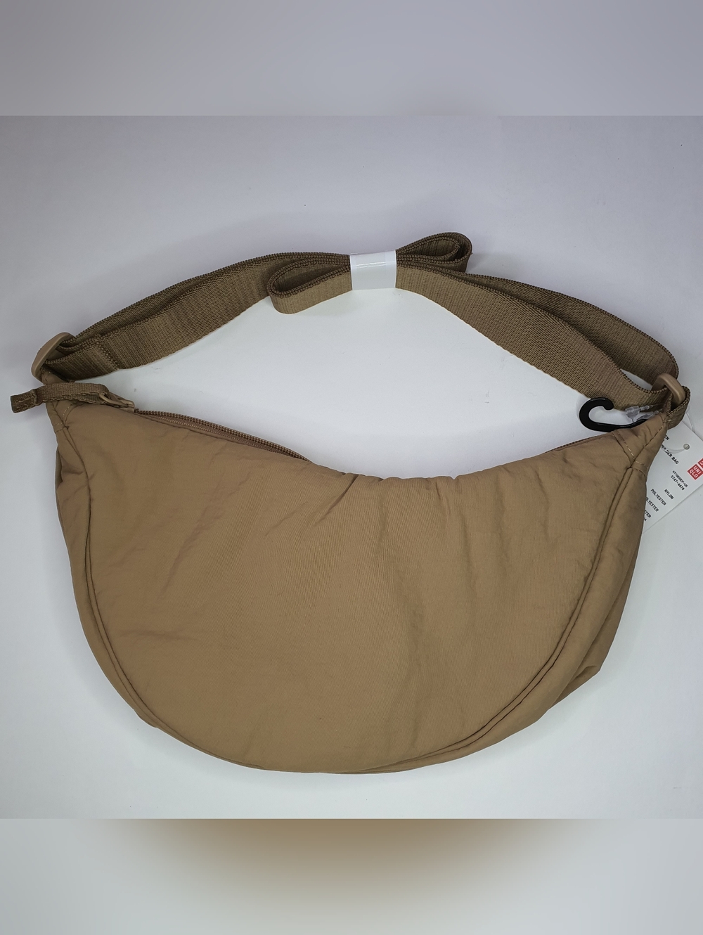 Uniqlo Round Mini crossbody Beige Shoulder Bag + FREE GIFT NWT